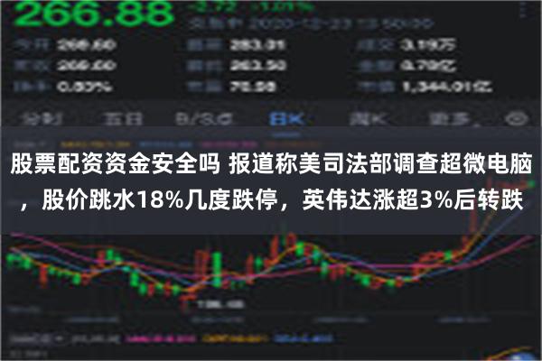 股票配资资金安全吗 报道称美司法部调查超微电脑，股价跳水18%几度跌停，英伟达涨超3%后转跌