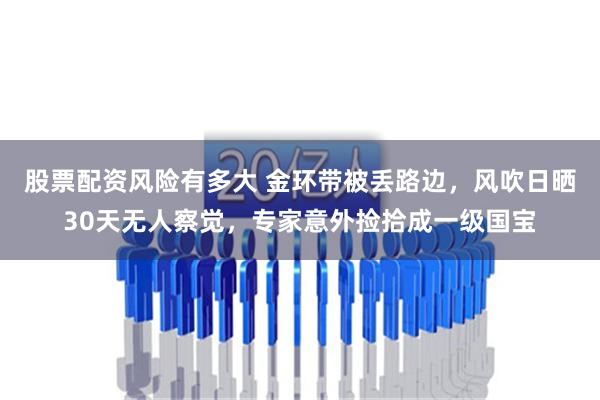 股票配资风险有多大 金环带被丢路边，风吹日晒30天无人察觉，专家意外捡拾成一级国宝