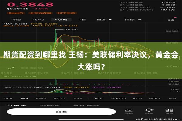 期货配资到哪里找 王杨：美联储利率决议，黄金会大涨吗？